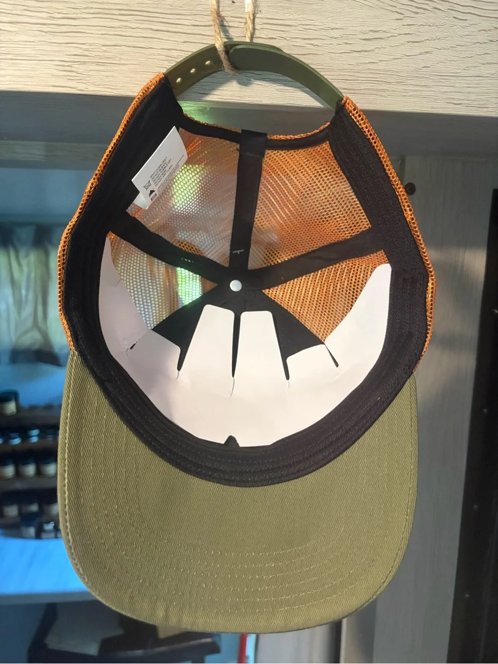 Dickies Olive Green and Orange Trucker Hat
